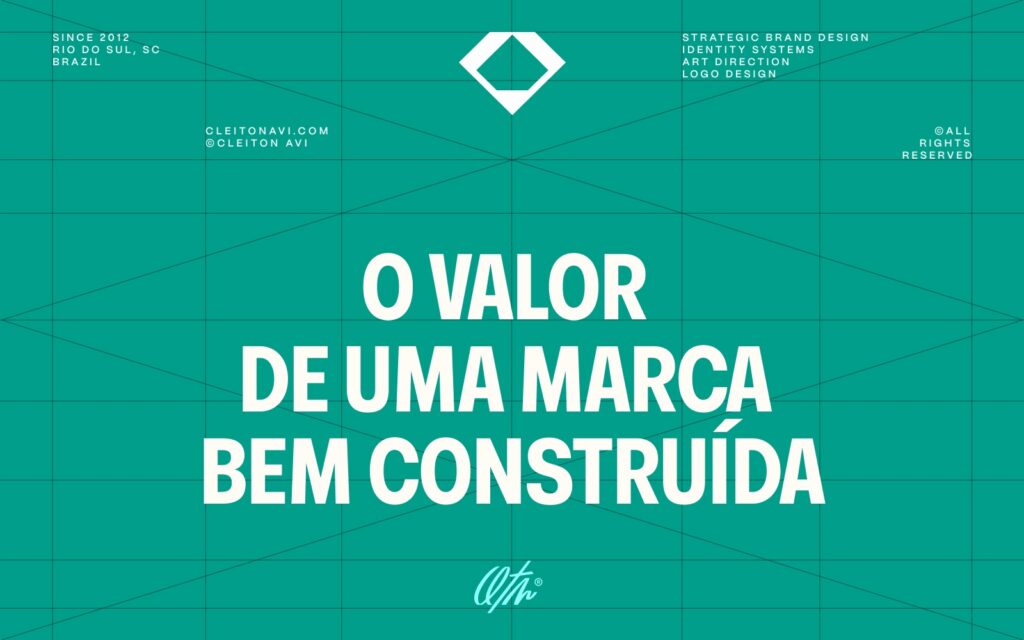 banner o valor de uma marca bem construída