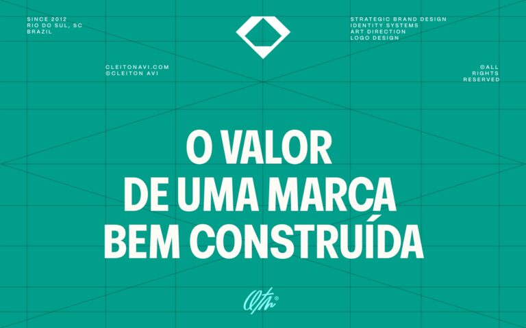 banner o valor de uma marca bem construída