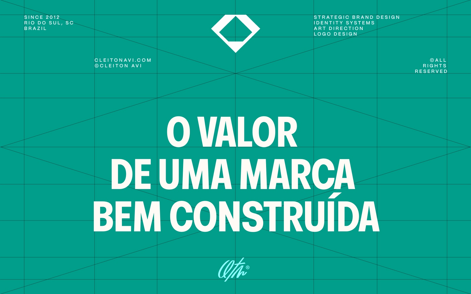 banner o valor de uma marca bem construída