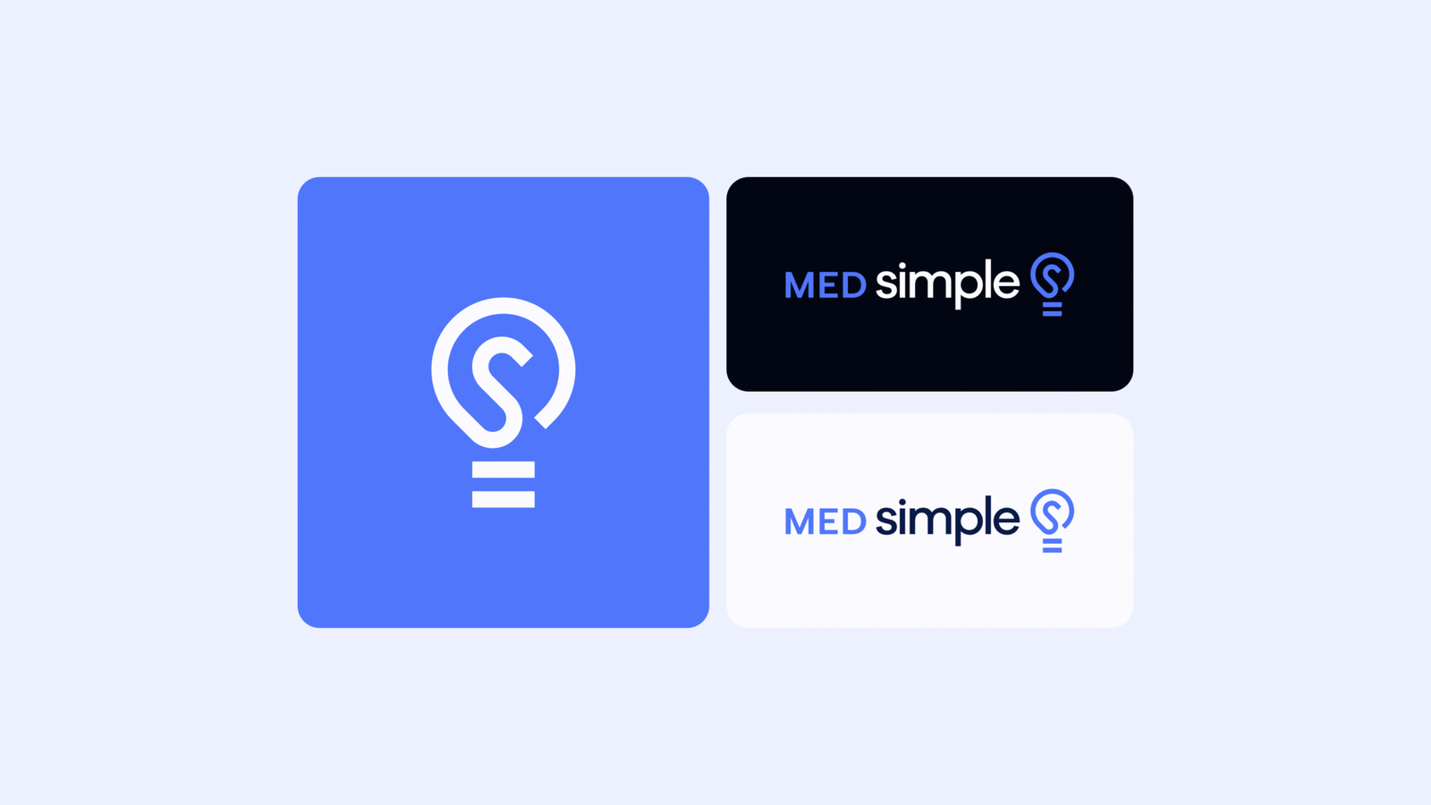 MED simple blue and green tote bag carrying the medical learning platform identity